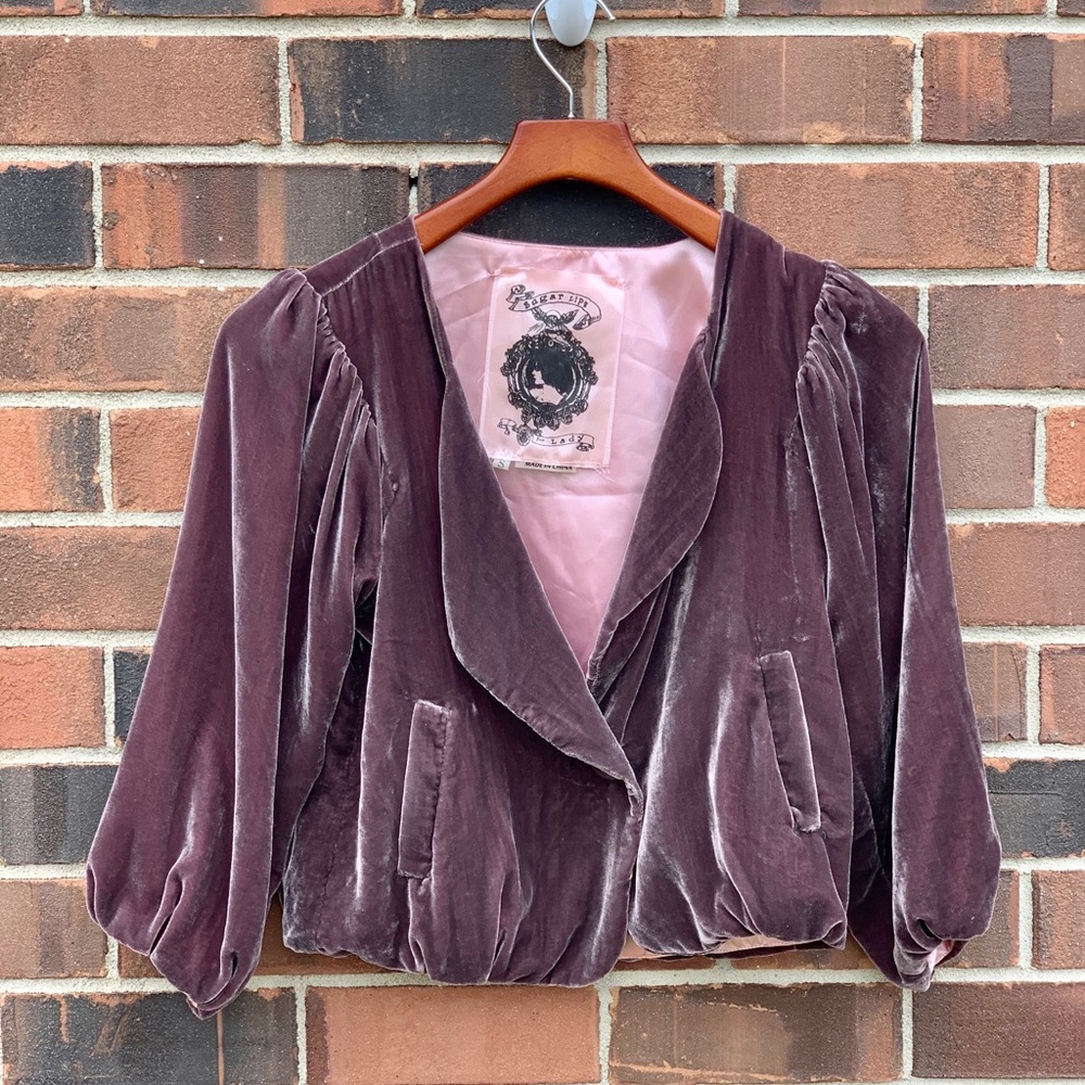 Purple Velvet Jacket